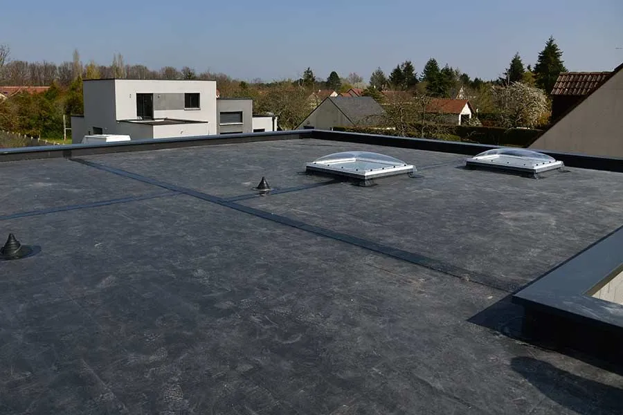 Commercial roofing project managed by Derby Roofers