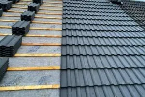 Concrete roof tiling work in Breadsall, Derby