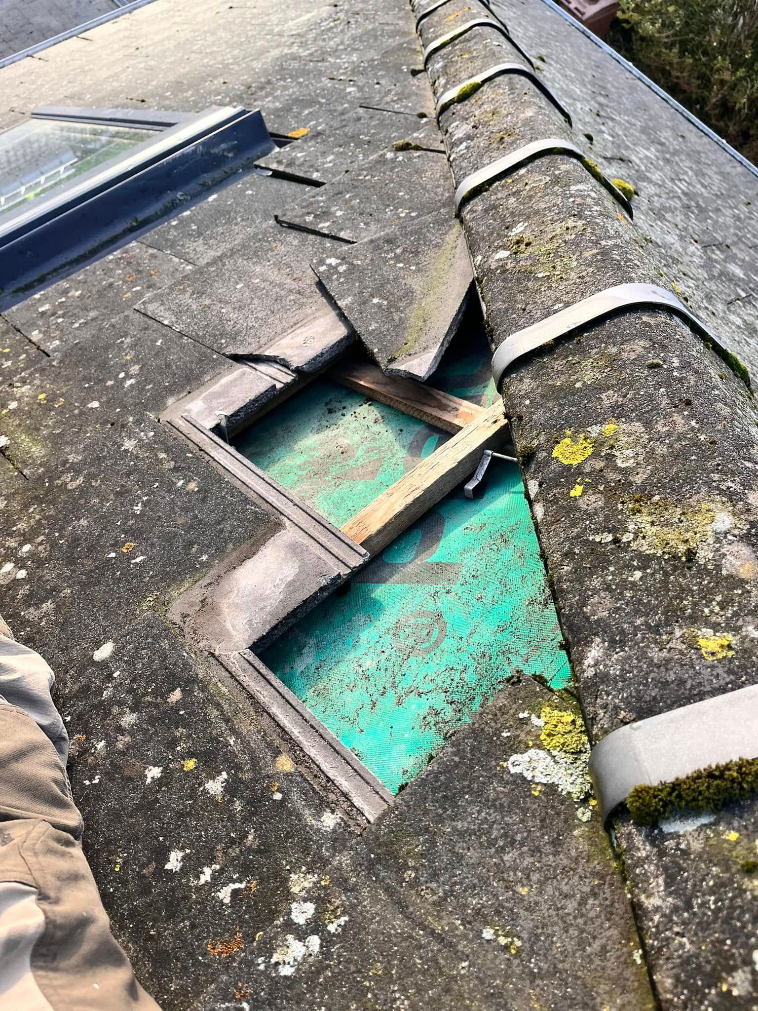 Storm damage roofing work and insurance claims